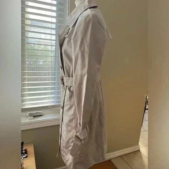 [XS]Anne Klein Double Brested  Trench Jacket Belted - Picture 6 of 12